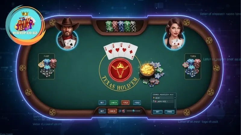 Hướng dẫn chơi Texas Poker Rikvip